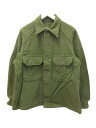 【中古】ヴィンテージ VINTAGE U.S.ARMY 50s OG-108 ウールシャツ フィールドシャツ オリーブ M メンズ 【ベクトル 古着】 2412...
