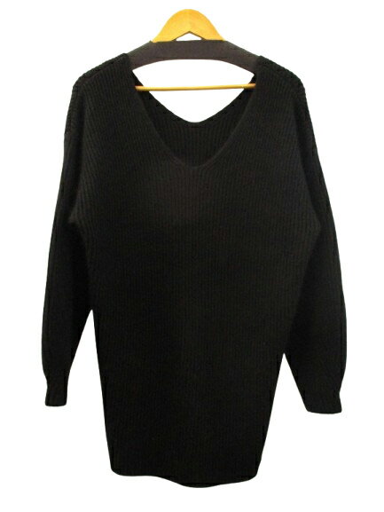 【中古】エイミーイストワール eimy istoire オーバーサイズVネックニットプルオーバー セーター 長袖 ..