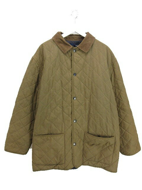 【中古】ノーティカ NAUTICA 90s キルティングジャケット コーデュロイ L ブラウン系 アウター メンズ 【ベクトル 古着】 250128
