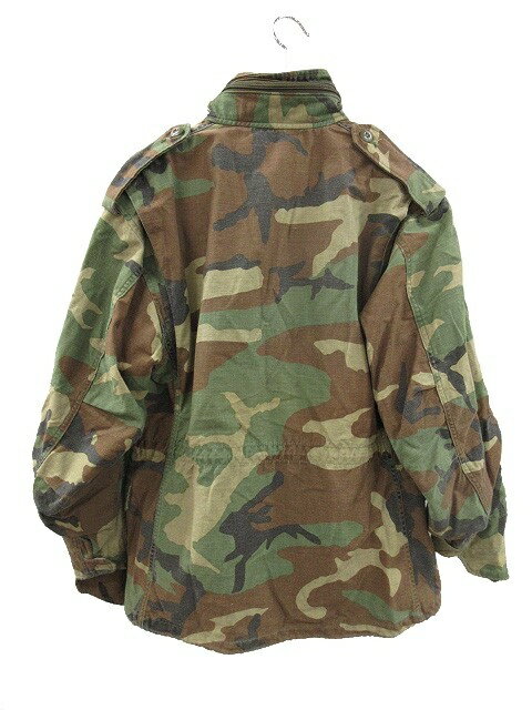 【中古】ヴィンテージ VINTAGE 80s US ARMY M-65 フィールドジャケット ウッドランドカモ 迷彩 S X-SHORT メンズ 【ベクトル 古着】 250201