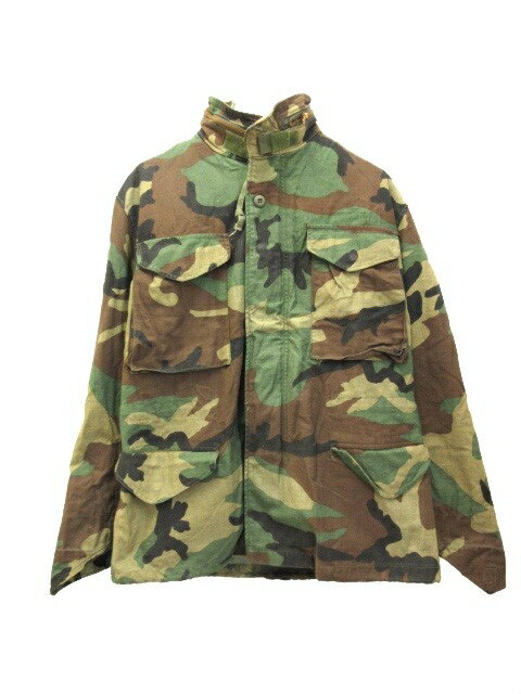 【中古】ヴィンテージ VINTAGE 80s US ARMY M-65 フィールドジャケット ウッドランドカモ 迷彩 S-SHORT メンズ 【ベクトル 古着】 250203