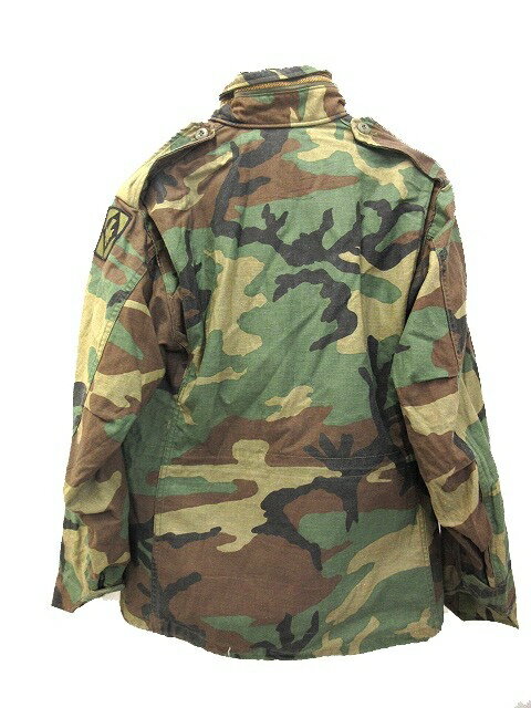 【中古】ヴィンテージ VINTAGE 80s US ARMY M-65 フィールドジャケット ウッドランドカモ 迷彩 S-SHORT メンズ 【ベクトル 古着】 250203