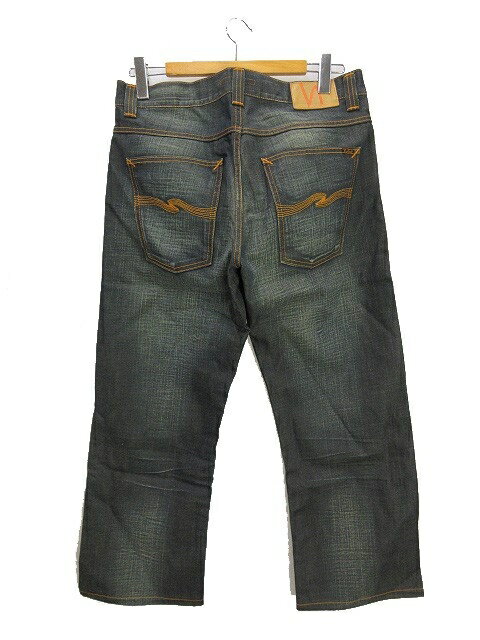 【中古】ヌーディージーンズ nudie jeans STRAIGHT SVEN ストレート スヴェン デニムパンツ W34 インディゴブルー ジーンズ ボトムス メンズ 【ベクトル 古着】 250207
