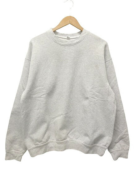 【中古】ロサンゼルスアパレル Los Angeles apparel 14oz Heavy Fleece Po Crew MADE IN USA ヘビーフリース クルーネック プルオーバー スウェットシャツ L グレー トレーナー トップス メンズ 【ベクトル 古着】 250208