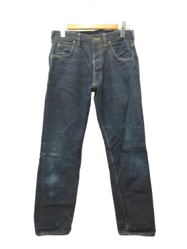 【中古】ドゥニーム DENIME ストレート デニムパンツ ジーンズ W32 インディゴブルー 耳付き セルビッチ ボタンフライ ボトムス 【ベクトル 古着】 250301 【中古】ドゥニーム DENIME ストレート デニムパンツ ジーンズ W32 インディゴブルー 耳付き セルビッチ ボタンフライ ボトムス 【ベクトル 古着】 250301