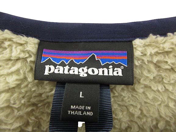 【中古】パタゴニア Patagonia Los Gatos Fleece Crew 25895FA21 ロス ガトス クルー フリース L アイボリー 長袖 トップス メンズ 【ベクトル 古着】 250303