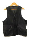 【中古】マウンテンスミス MOUNTAIN SMITH フィッシングベスト リバーシブル ストレッチ メッシュ アウトドア ブラック M メンズ 【ベクトル 古着】 250318(4)