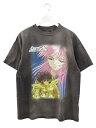 【中古】セントマイケル SAINTMICHAEL ×SAINTSEIYA S/S TEE 24SS SM-YS8-0000-C26 聖闘士星矢 コラボ 半袖 カットソー L ブラック Tシャツ プリント トップス ☆AA★ メンズ 【ベクトル 古着】 250412