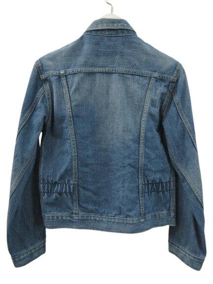 【中古】ラングラー WRANGLER × ロンハーマン RonHerman 別注 デニムジャケット Gジャン S インディゴブルー 青 綿 上着 アウター レディース 【ベクトル 古着】 250424