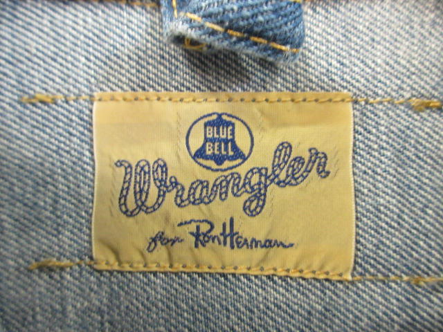【中古】ラングラー WRANGLER × ロンハーマン RonHerman 別注 デニムジャケット Gジャン S インディゴブルー 青 綿 上着 アウター レディース 【ベクトル 古着】 250424