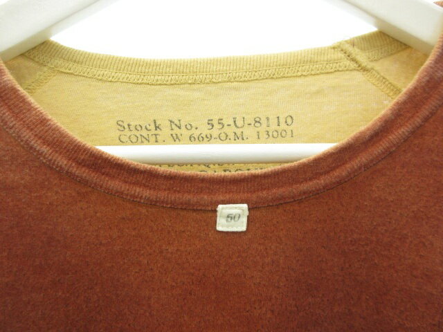 【中古】ナイジェルケーボン NIGEL CABOURN 半袖 Tシャツ カットソー 50 レッド系 トップス メンズ 【ベクトル 古着】 250505