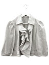 【中古】トゥービーシック TO BE CHIC フリル カーディガン ボレロ グレー トップス ジャケット 上着 レディース 【ベクトル 古着】 250428