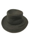 【中古】ヒコサカ HICOSAKA ペーパーブレード ハット M チャコールブラック 黒系 foldable free hat 帽子 メンズ レディース 【ベク...