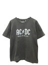 【中古】グッドロックスピード Good rock speed エーシー ディーシー AC/DC ACDC プリント Tシャツ 半袖 M グレー系 カットソー ト...