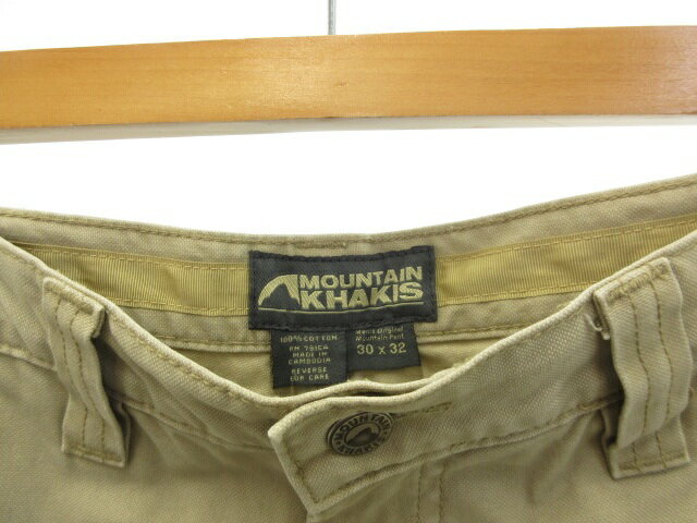 【中古】マウンテンカーキ MOUNTAIN KHAKI ダック ワークパンツ W30 ベージュ系 ボトムス メンズ 【ベクトル 古着】 250507