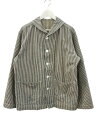 【中古】ウエアハウス WAREHOUSE 2220 U.S.NAVY SHAWL COLLAR COVERALL ショールカラー カバーオール ヒッコリー 40 ホワイト ブラック ジャケット ストライプ メンズ 【ベクトル 古着】 250509