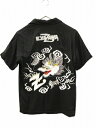 【中古】E.YAZAWA 矢沢永吉 ボーリングシャツ スカシャツ オフィシャル 龍 ブラック S メンズ 【ベクトル 古着】 250530