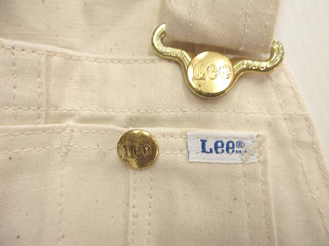 【中古】未使用品 リー LEE 80s オーバーオール デッドストック 046-3411 USA製 サロペット ヴィンテージ ホワイト系 25 レディース 【ベクトル 古着】 250607