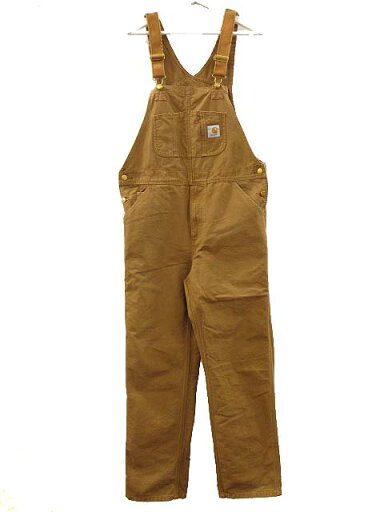 【中古】カーハート carhartt BIB OVERALL オーバーオール コットンダック ワークパンツ ブラウン 32 メンズ 【ベクトル 古着】 250608 【中古】カーハート carhartt BIB OVERALL オーバーオール コットンダック ワークパンツ ブラウン 32 メンズ 【ベクトル 古着】 250608