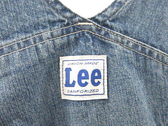 【中古】リー LEE デニム オーバーオール LM7254 ブルー L サロペット ボトムス メンズ 【ベクトル 古着】 250614