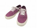 【中古】バンズ VANS VAULT OG AUTHENTIC LX SUEDE オーセンティック スエード パープル 紫 25cm スニーカー シューズ 靴 ...
