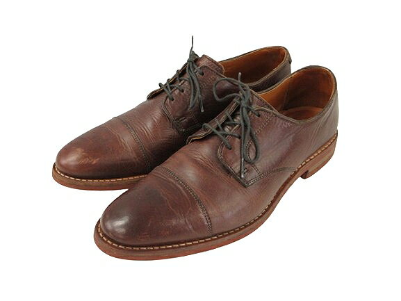 楽天ブランド古着ベクトルプレミアム店【中古】アレンエドモンズ Allen Edmonds キャップトゥ オックスフォード レザーシューズ OAK STREET ストレートチップ 10D メンズ 【ベクトル 古着】 250625