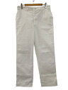 【中古】米軍 アメリカ軍 HOSPITAL DUTY TROUSERS ホワイト ワーク トラウザー ワークパンツ ミリタリー 36 メンズ 【ベクトル 古着】...