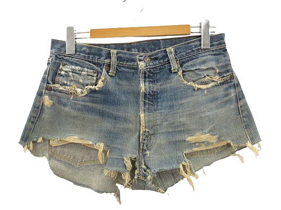 【中古】リーバイス Levi's 60s 505 ビッグE カットオフ デニム ショートパンツ 耳付き 刻印5 42TALON ヴィンテージ VINTAGE メンズ レディース 【ベクトル 古着】 250708のサムネイル