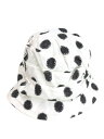 【中古】ジウ 慈雨 変形 バケット ハット 帽子 ホワイト 白 ドット センソユニコ レディース 【ベクトル 古着】 250719
