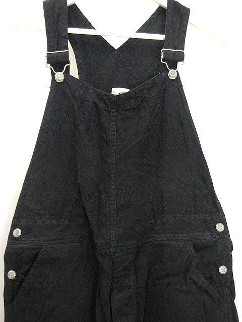 【中古】クラシカ KLASICA リネン オーバーオール 3 ブラック 黒 オールインワン パンツ 麻 メンズ レディース 【ベクトル 古着】 250725