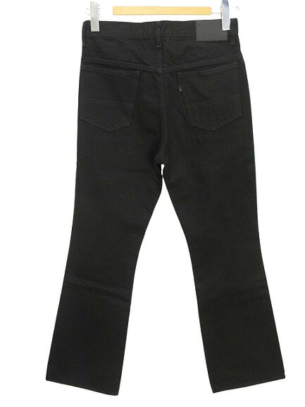 【中古】ジエダ Jieda OW FLARE DENIM PANTS BLACK Jie-STD-PT05-OW フレア デニムパンツ 1 黒 ブラック ブーツカット ジーンズ ボトムス メンズ 【ベクトル 古着】 250802