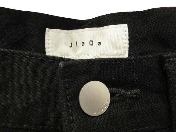 【中古】ジエダ Jieda OW FLARE DENIM PANTS BLACK Jie-STD-PT05-OW フレア デニムパンツ 1 黒 ブラック ブーツカット ジーンズ ボトムス メンズ 【ベクトル 古着】 250802