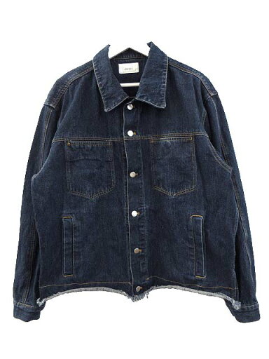 【中古】ソエルテ soerte デニムジャケット カットオフ Gジャン インディゴブルー size2 メンズ 【ベクトル 古着】 250804 【中古】ソエルテ soerte デニムジャケット カットオフ Gジャン インディゴブルー size2 メンズ 【ベクトル 古着】 250804