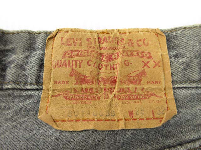 【中古】リーバイス Levi's 80s 501 0658 先染め ブラック デニムパンツ ヴィンテージ ジーンズ W29 メンズ 【ベクトル 古着】 250813