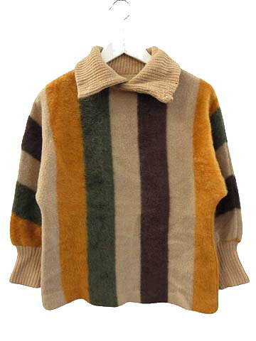 【中古】ヴィンテージ VINTAGE 50s GRAFF californiawear タートルネック ニット セーター マルチカラー メンズ レディース 【ベ...