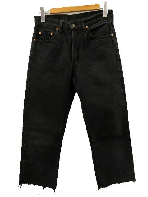 【中古】リーバイス Levi's 512-03 ブラック デニムパンツ カットオフ ジーンズ W30 メンズ 【ベクトル 古着】 250829