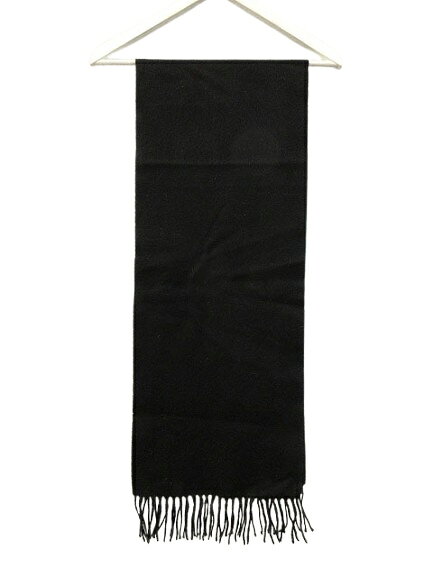 【中古】LOCHMERE マフラー カシミヤ 黒 ブラック メンズ 【ベクトル 古着】 250830