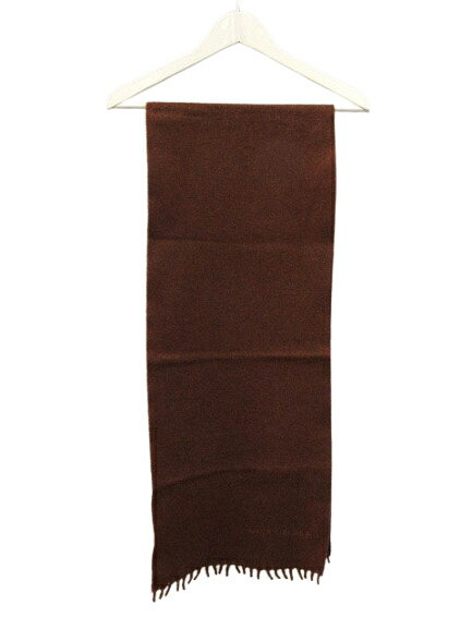 【中古】マフラー カシミヤ フランス製 ブラウン メンズ 【ベクトル 古着】 250830