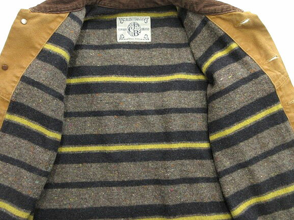 【中古】ジェラード JELADO Mountain Pass Jacket ダック地 裏地ブランケット付き ジャケット M ブラウン アウター メンズ 【ベクトル 古着】 250907