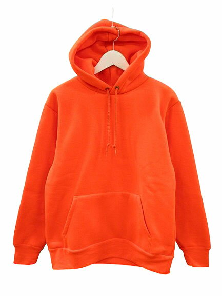 【中古】キャンバー CAMBER 裏サーマル フーディ プルオーバー パーカー USA製 S 蛍光オレンジ 長袖 トップス メンズ レディース 【ベクトル 古着...