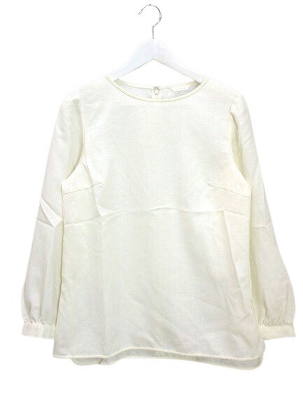 【中古】アマカ AMACA ライトビエラブラウス 38 オフホワイト 白 トップス ウール混 レディース 【ベクトル 古着】 250922