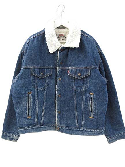 【中古】リーバイス Levi's 90s 70609-0216 ボアデニムジャケット ジージャン オーバーサイズ メキシコ製 ブルー L メンズ 【ベクトル 古着】 251017