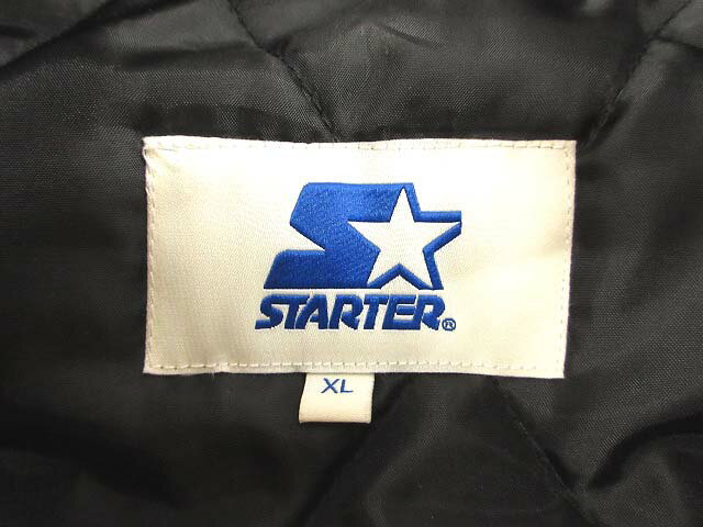 【中古】スターター STARTER ナイロンスタジャン ブルゾン ワッペン ブラック 黒 XL メンズ 【ベクトル 古着】 251017