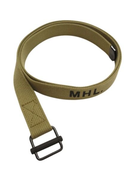 【中古】マーガレットハウエル MHL. ナローミリタリーベルト NARROW MILITARY BELT カーキベージュ レディース 【ベクトル 古着】 251122