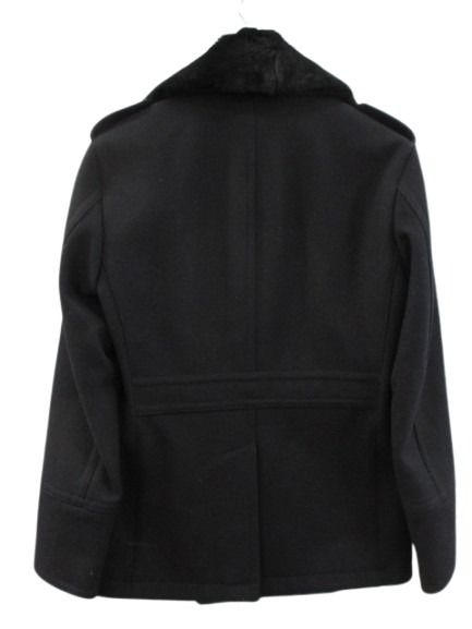 中古 バーバリーブラックレーベル BURBERRY BLACK LABEL ピーコート ファー付き 2way M ネイビー 紺 vectorpremium-19187661 ブランド古着ベクトルプレミアム店 サンプル画像2