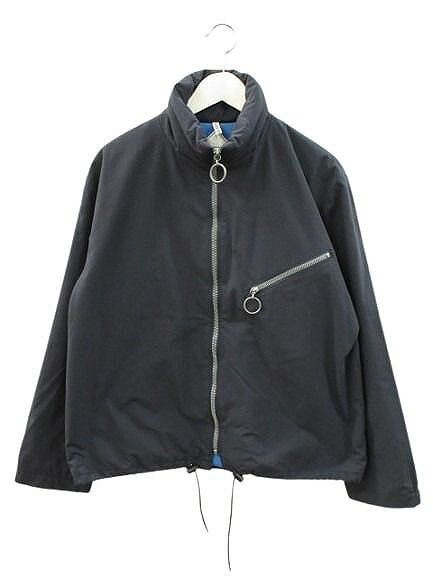 Necessary or Unnecessary ネセサリーオアアンネセサリー Beach Jacket ビーチジャケット ネイビー ナイロン ブルゾン ジップアップ アウター メンズ  260708