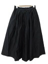 ニコルソンアンドニコルソン NICO nicholson & nicholson ワイド スカンツ ガウチョ パンツ コットン ウエストゴム 紺 ネイビー 38 LEK Y3897 【中古】【ベクトル 古着】 171115 ブランド古着ベクトルプレミアム店