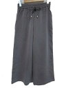 シェトワ Chez toi ワイド ガウチョ パンツ スカンツ ウエストゴム グレー フリー LEK X レディース 【中古】【ベクトル 古着】 171205 ブランド古着ベクトルプレミアム店
