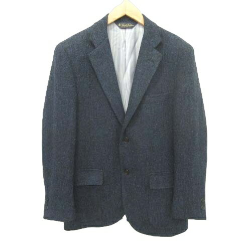 【中古】ブルックスブラザーズ BROOKS BROTHERS 美品 ハリスツイード テーラードジャケット シングル 約XSサイズ 青 ブルー ■U90 メンズ 【ベクトル 古着】 231206のサムネイル