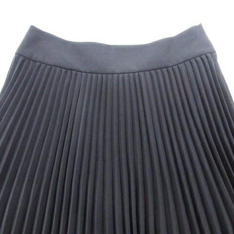 【中古】 美品 uncrave アンクレイヴ 22AW ひざ丈 スカート プリーツ 0 約Mサイズ 黒 レディース 【ベクトル 古着】 241114